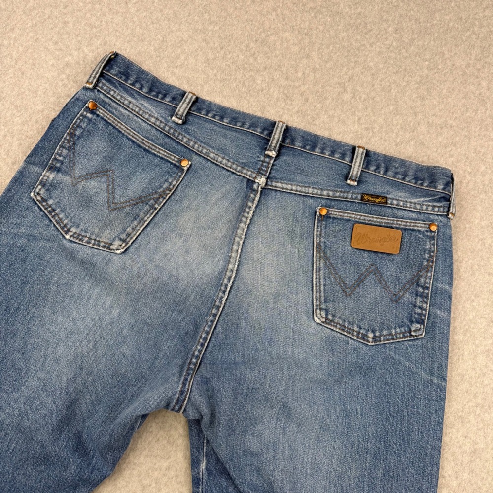 Vintage Wrangler Jeans Mens Fits 40x29 Blue 13MWZ 60s Scovill Zip Western USA